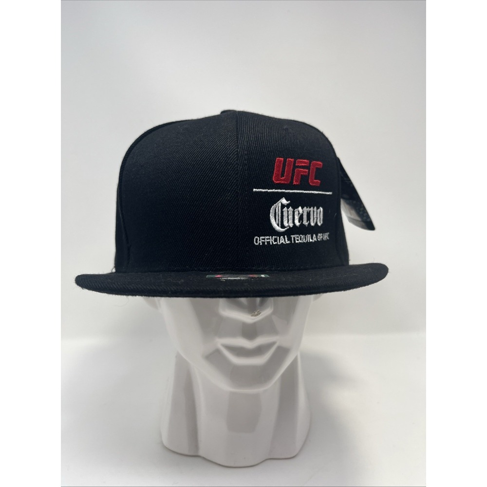UFC Cuervo Official Tequila Black Snapback Hat Mixed Martial Arts One Size